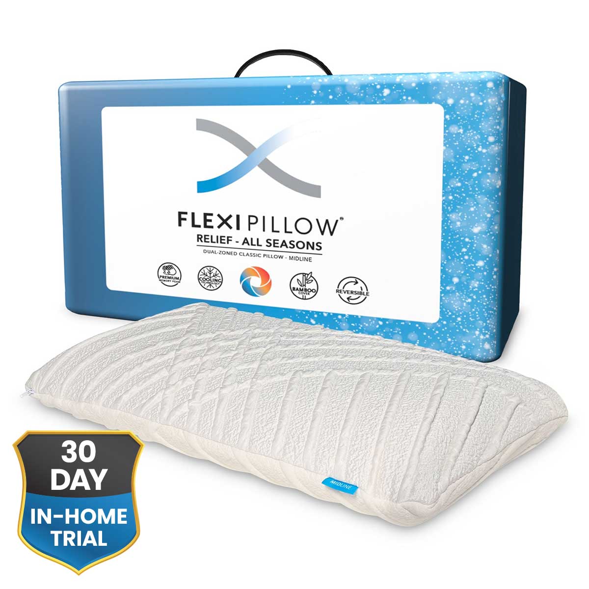 Flexi Pillow Relief All Seasons Pillow - Mattress & Pillow SciencePillows