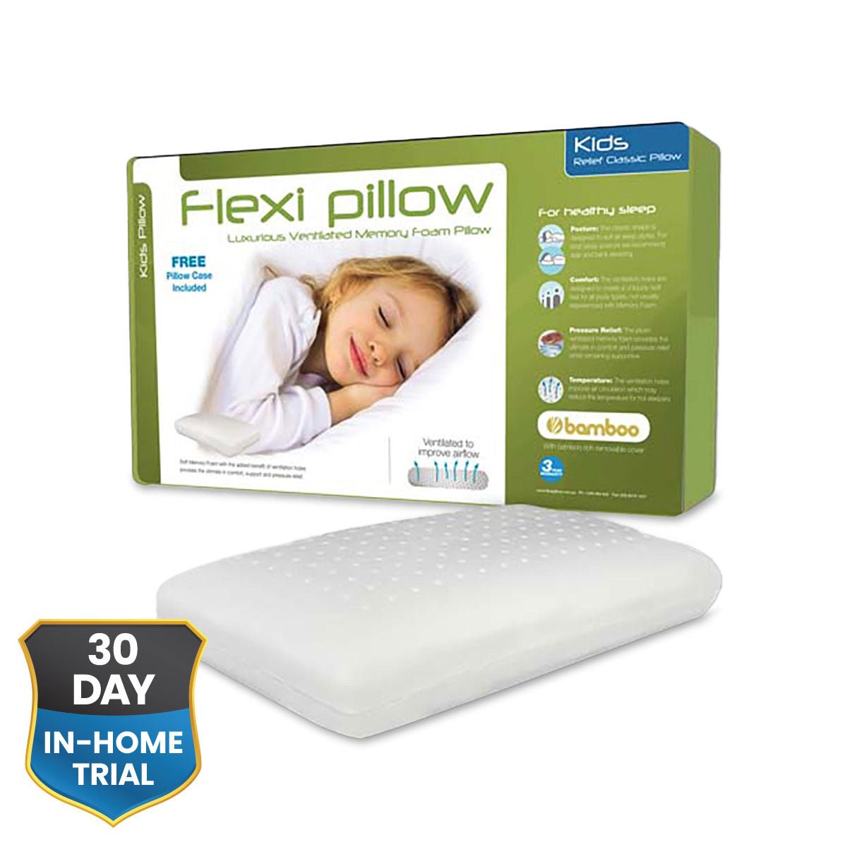 Flexi Pillow - Relief Classic Kids Pillow With Bamboo - Mattress & Pillow SciencePillows