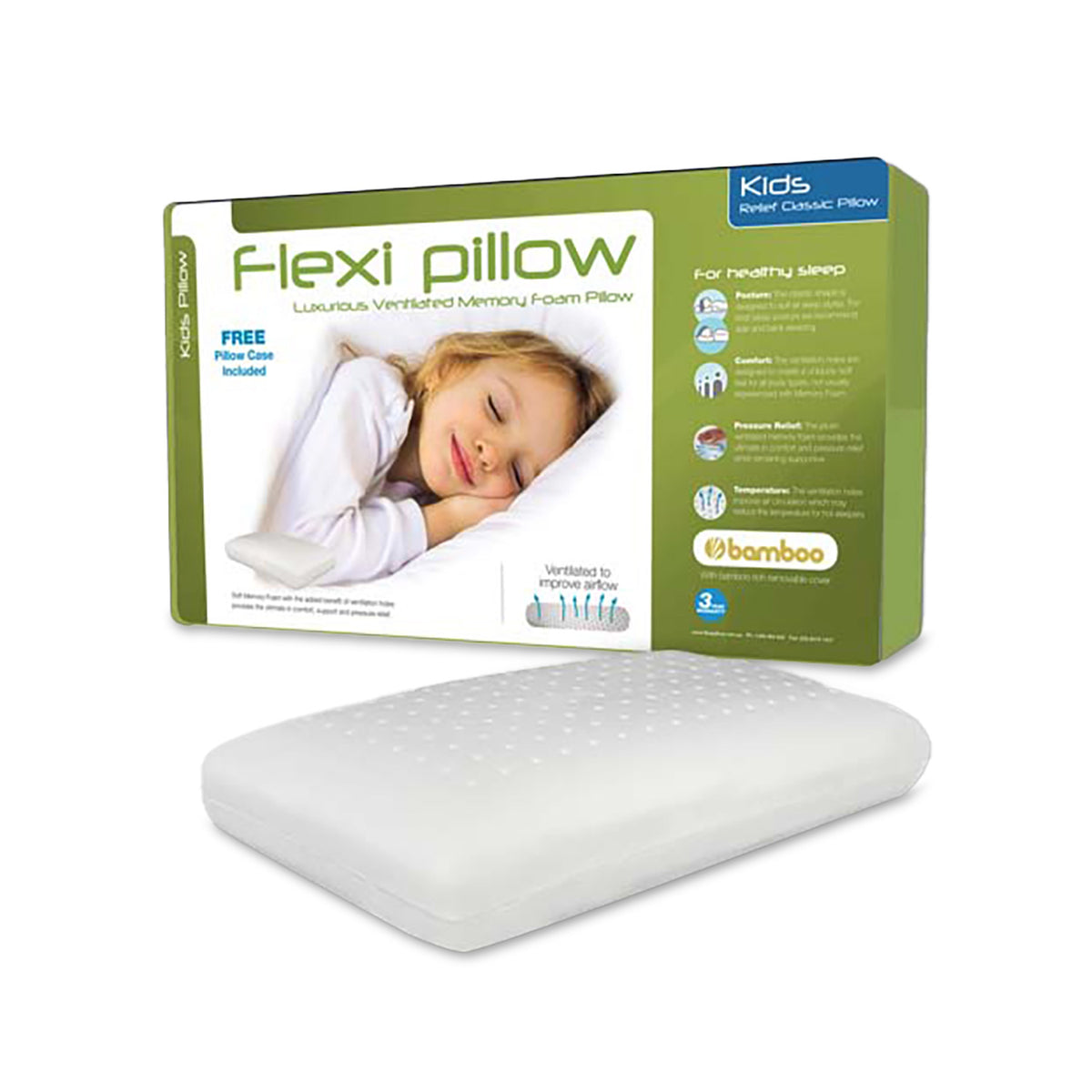 Flexi Pillow - Gel Contour With Bamboo